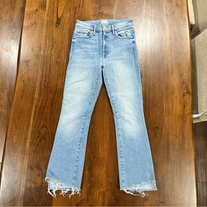 Mother The Insider Crop Step Fray Jeans in Limited Edition Size 26